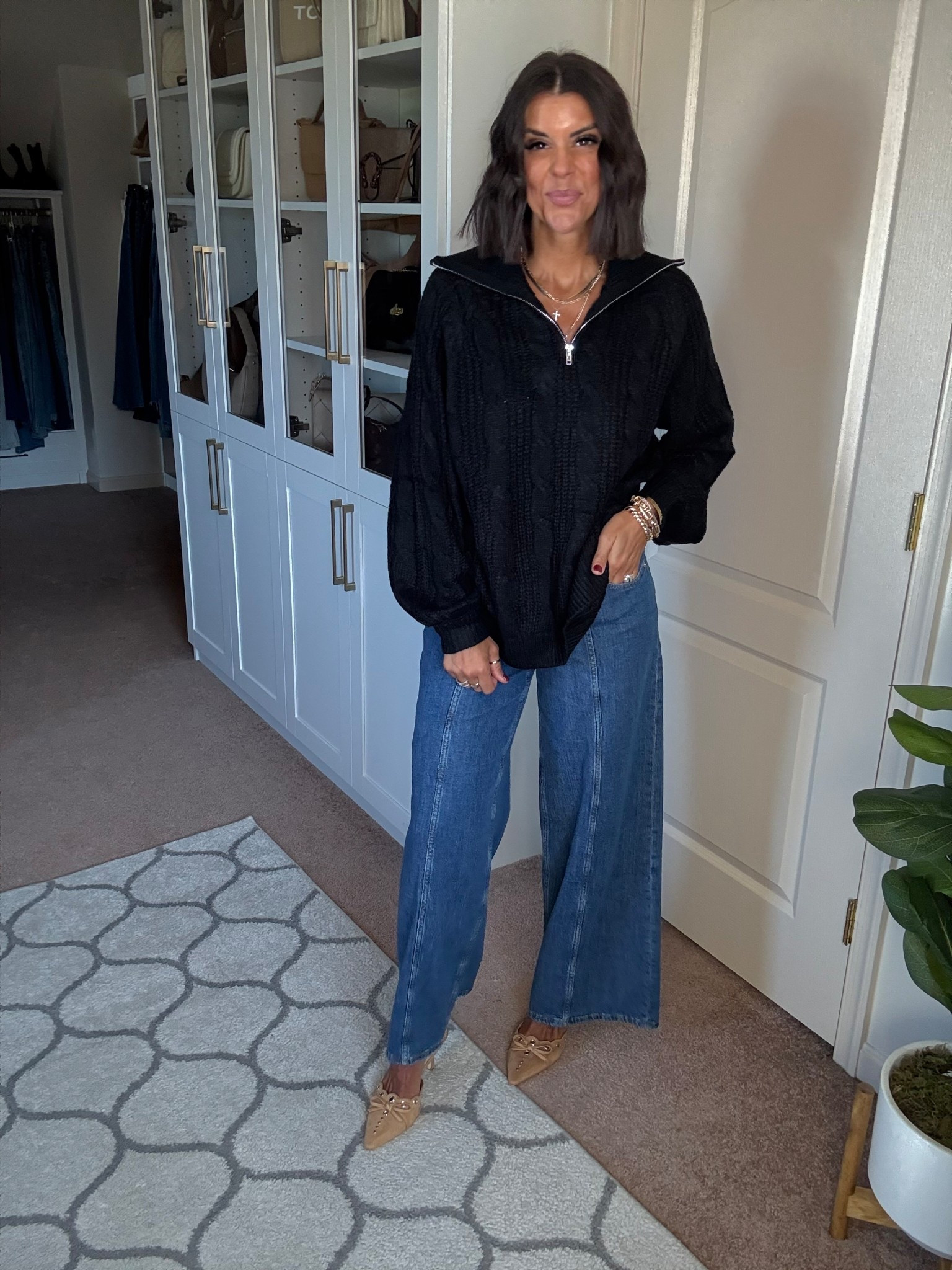 size small in sweater, size 26 in jeans 


#LTKSeasonal #LTKFindsUnder100