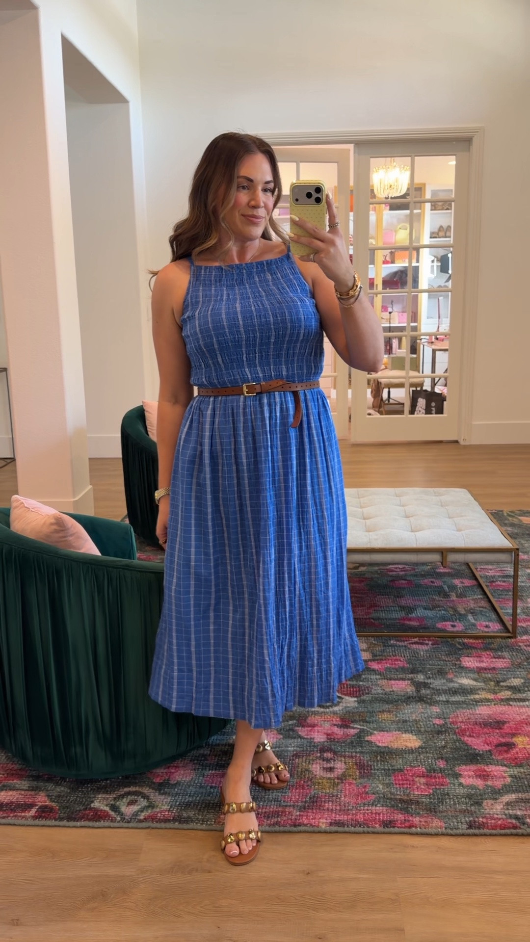 curvy midsize casual summer outfit! wearing size medium in blue striped midi dress (size down!). use code LTK20 for 20% off 💙

#LTKxMadewell #LTKMidsize #LTKSeasonal