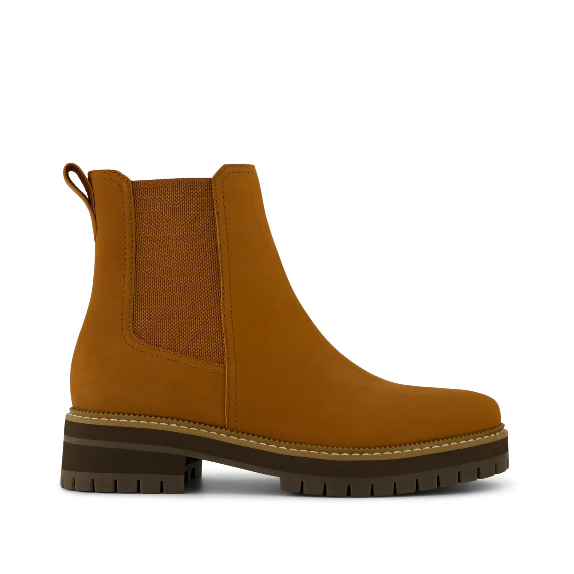 Womens Bennet Boot Water Resistant Amber Brown Nubuck Leather | Toms EMEA