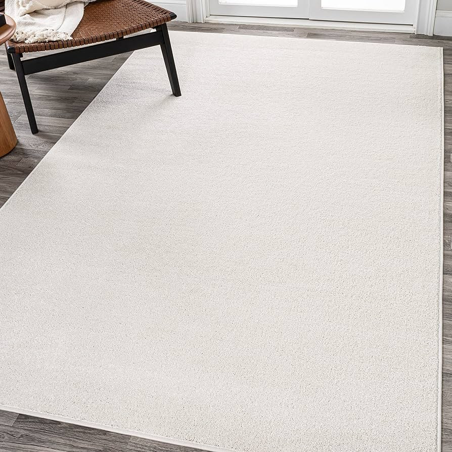 JONATHAN Y SEU100T-9 Haze Solid Low-Pile Indoor Area Rug, Coastal, Bohemian, Minimalist Easy-Wash... | Amazon (US)