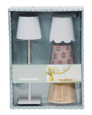 4pc 14in Rechargeable Touch Light With Interchangeable Shades | Lighting | Marshalls | Marshalls