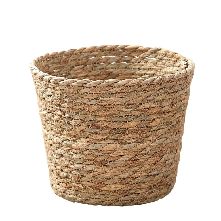 Woven Rattan Flower Pot for Indoor Plants, Natural Fiber Planter Basket, Decorative Straw Garden ... | Walmart (US)
