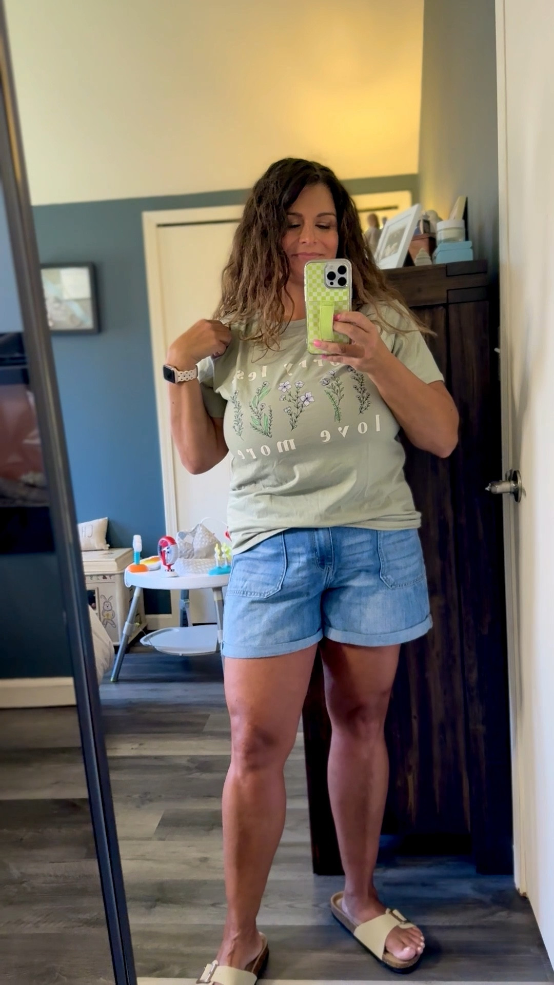 
Comfy spring outfit you’ll live in 🌿 Boyfriend shorts + graphic tee
These graphic tees are SO good… super soft, lightweight, and actually flattering (not boxy in a weird way 🙌). I’m wearing a size large postpartum and love the relaxed, comfy fit
Paired with these boyfriend shorts = the easiest throw-on outfit for school drop-offs, errands, and warmer days ahead
Kohls spring outfit casual mom outfit graphic tee outfit boyfriend shorts denim shorts outfit comfy everyday outfit postpartum outfit ideas easy mom outfits spring outfits 2026 casual outfits for moms affordable fashion kohls finds everyday style
@shop.ltk @kohls #liketkit #ad #kohlspartner #kohlsfinds

#LTKmomlife #LTKgrwm #LTKSaleAlert