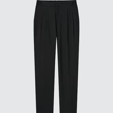 Tucked Tapered Trousers | UNIQLO (UK)
