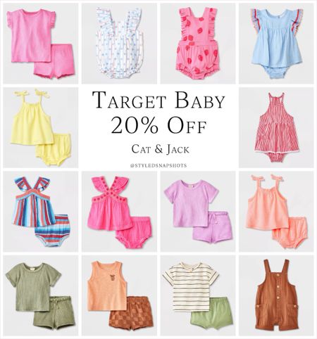 20% off Target baby cat & jack line until 6/22

baby girl, baby boy 

#LTKFindsUnder50 #LTKSummerSales #LTKBaby