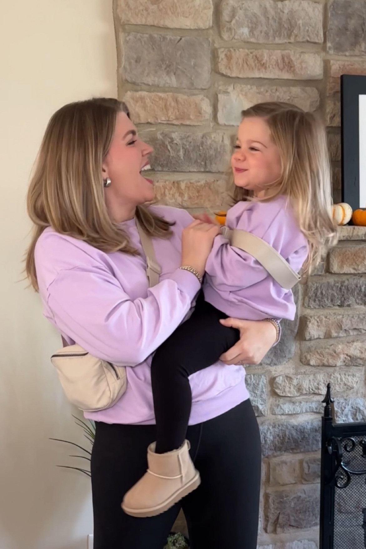 Mommy and me matching tall outfit. 🫶🏻🍁

Toddler uggs 
Ugg mini boots 
Belt bag 
Amazon finds 
Fall cozy outfit 

#LTKFamily #LTKSeasonal #LTKKids