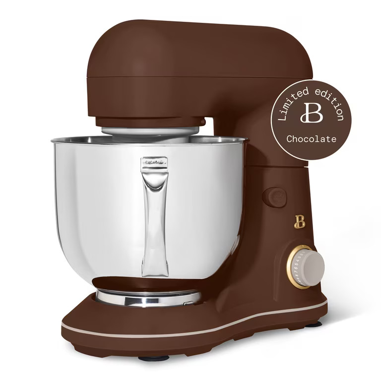 Beautiful 5.3 Qt Stand Mixer, Lightweight & Powerful with Tilt-Head, Chocolate by Drew Barrymore | Walmart (US)