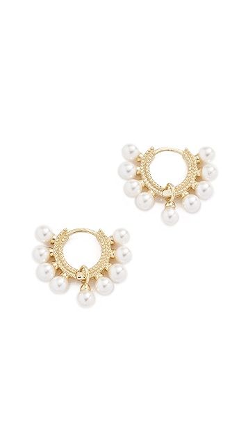 Shashi
                
            

    Lola Pearl Huggie Earrings | Shopbop