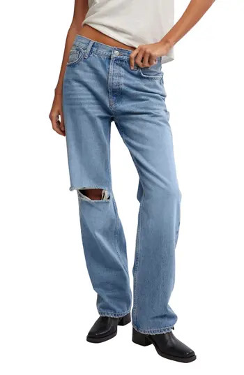 Free People Holly Ripped Bootcut Jeans in Cambridge at Nordstrom Rack, Size 30 | Nordstrom Rack