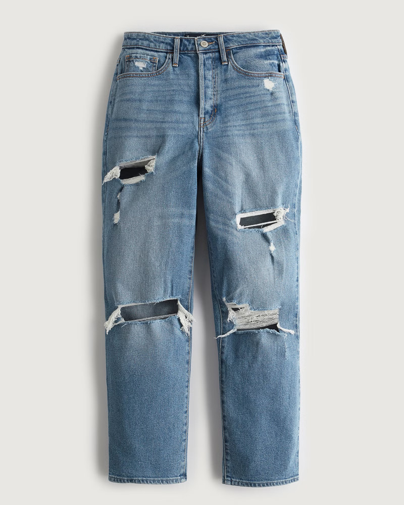 Ultra High-Rise Vintage Straight Jeans | Hollister (US)