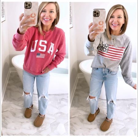 Let’s get ready for Memorial Day weekend! My sweatshirts are on sale! True to size ❤️ They both come in PLUS size too in the same 

Xo, Brooke

#LTKSeasonal #LTKGiftGuide #LTKstyletip