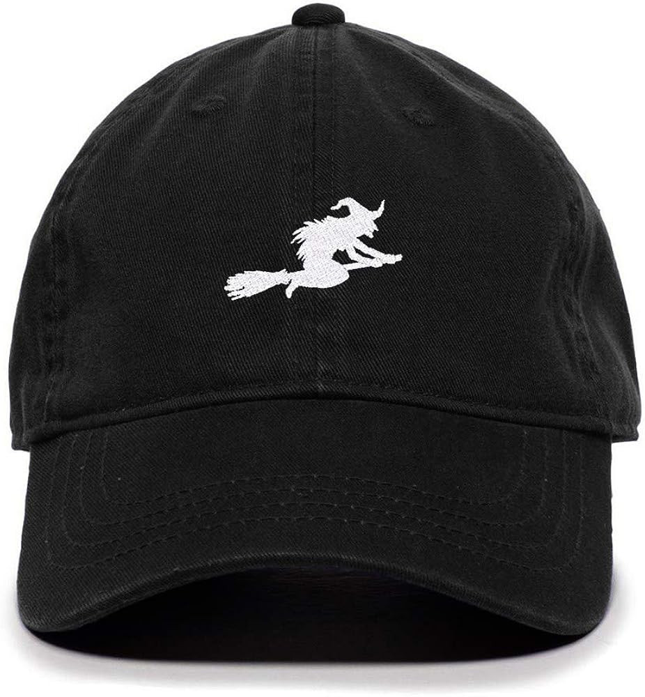 Tech Design Witch with Flying Broom Halloween Baseball Cap Embroidered Cotton Adjustable Dad Hat | Amazon (US)