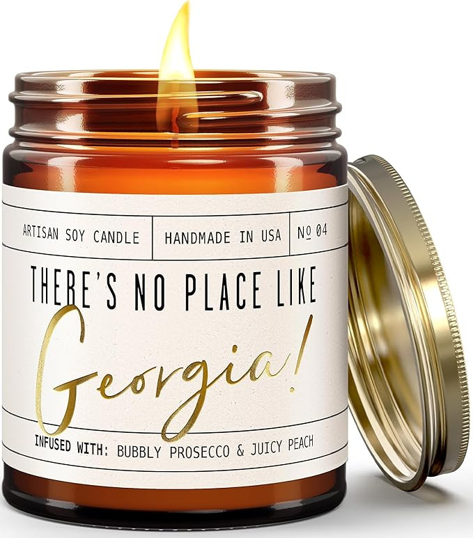 Georgia Gifts, Georgia Decor for Home - 'There's No Place Like Georgia Candle, w/Bubbly Prosecco ... | Amazon (US)