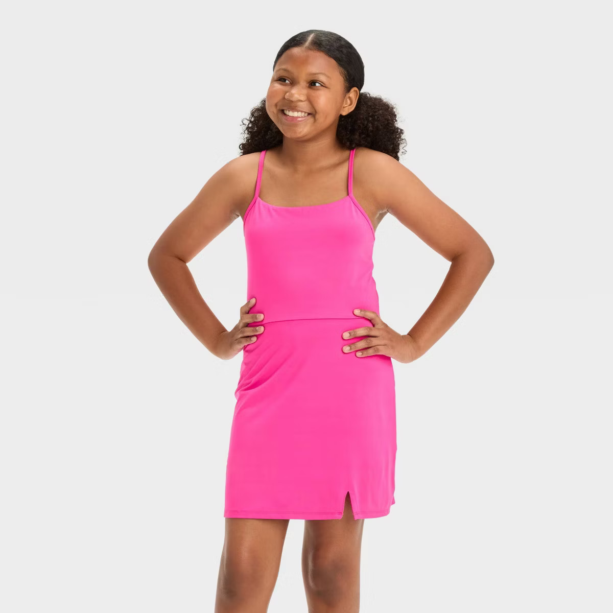 Girls' Cami Strap Tennis Dress - art class™ Pink XS | Target