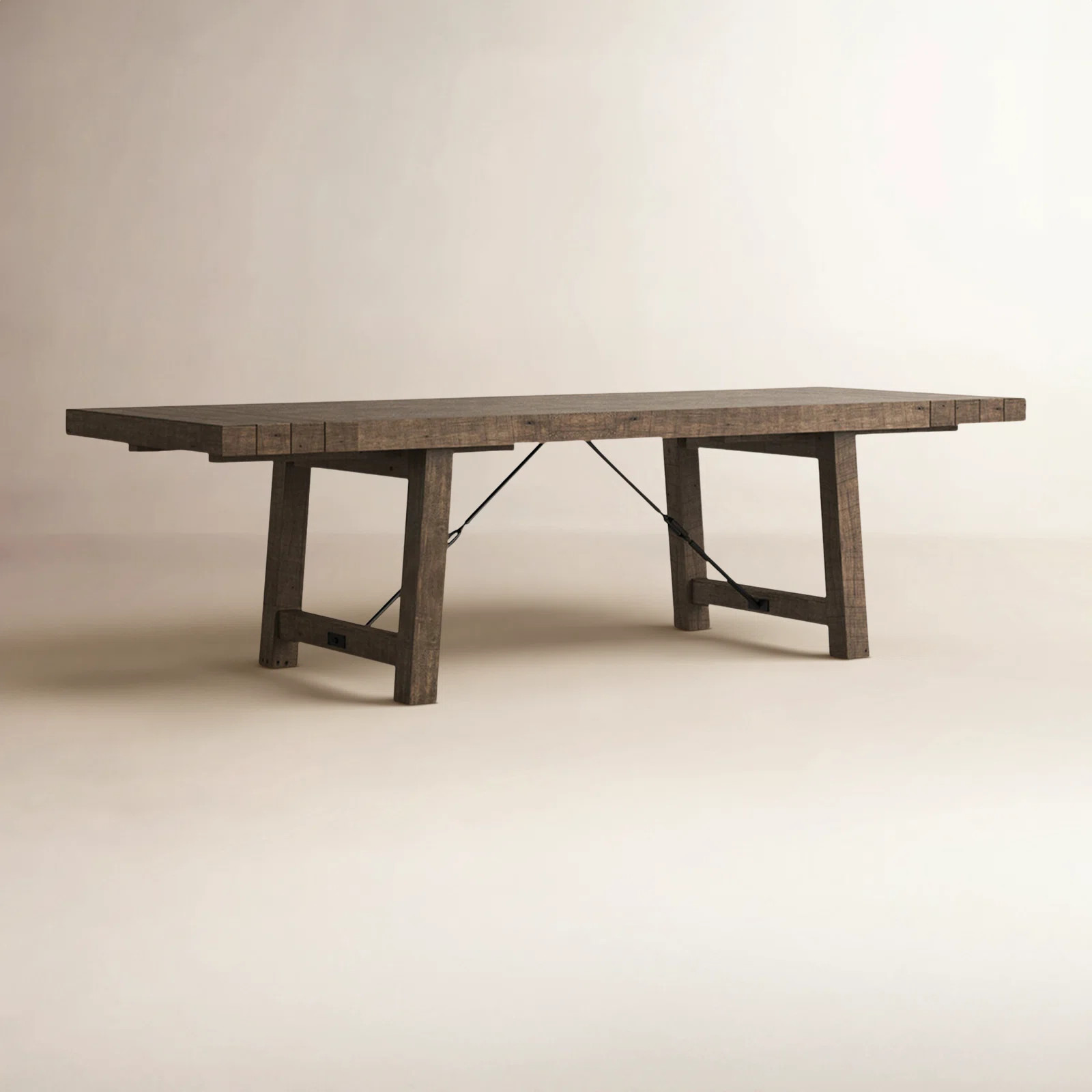 Edelen Extendable Pine Solid Wood Top Dining Table | Wayfair North America