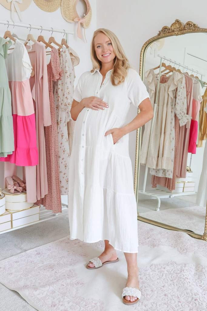 Wabash Dress - White | Petal & Pup (US)