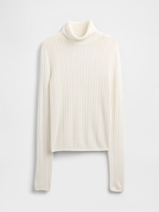 Pointelle Turtleneck Sweater | Gap (US)