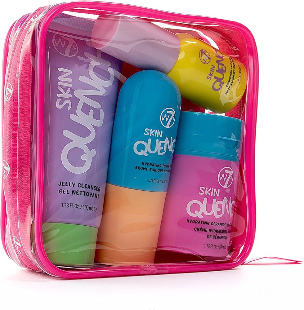 W7 Skin Quench Full Size Skincare Gift Set - Hydrating Skincare Bundle with Aloe Vera & Ceramides... | Amazon (US)