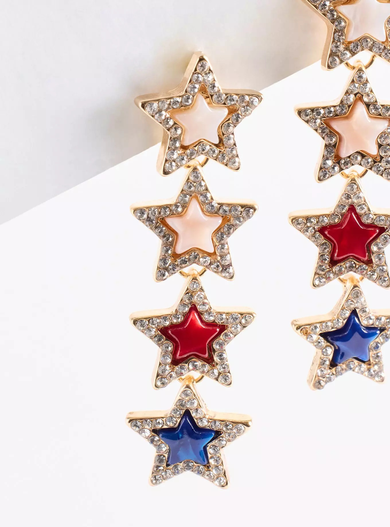Red White & Blue Star Linear Earring | Torrid (US & Canada)