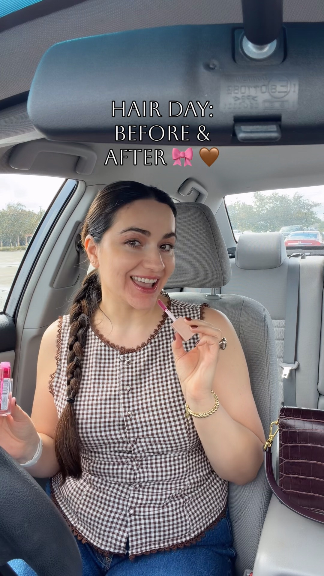 Hair day, selt care before and after and early fall outfit

#LTKselfcare #LTKootd #LTKSeasonal