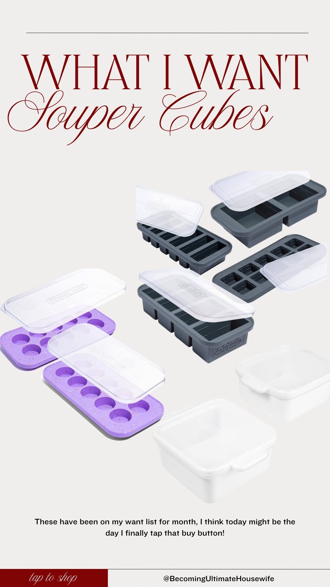 I’ve had these Souper Cubes sitting in my cart for MONTHS… and today is finally the day I’m tapping buy. 🤍
Every time I see people using these for meal prep, freezer meals, leftovers, batch cooking, soup storage, broth cubes, sauce portions, and easy family dinners, I remember why I’ve wanted them for so long.

If you’re someone who loves organized freezers, portion control, quick lunches, easy weeknight meals, or stretching leftovers into a whole new dish… these are a GAME-CHANGER.

They’re silicone, freezer-safe, stackable, and make it so easy to prep ahead without wasting food. I truly should’ve bought them sooner.

Linking all the sizes + colors I’m grabbing today—tap to shop!
Perfect for:
• soups, stews, chilis
• pasta sauces + marinades
• leftover rotisserie chicken broth
• kid lunches + single servings
• meal prep nights
• freezer organization

Saving time, saving money, and making meal prep 10x easier… finally checking these off my want list! 🤍✨

#LTKGiftGuide #LTKfoodie #LTKstorytime