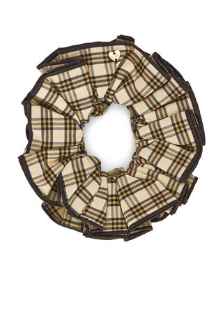 Felice Layered Scrunchie in Tiny Butter Plaid | Revolve Clothing (Global)
