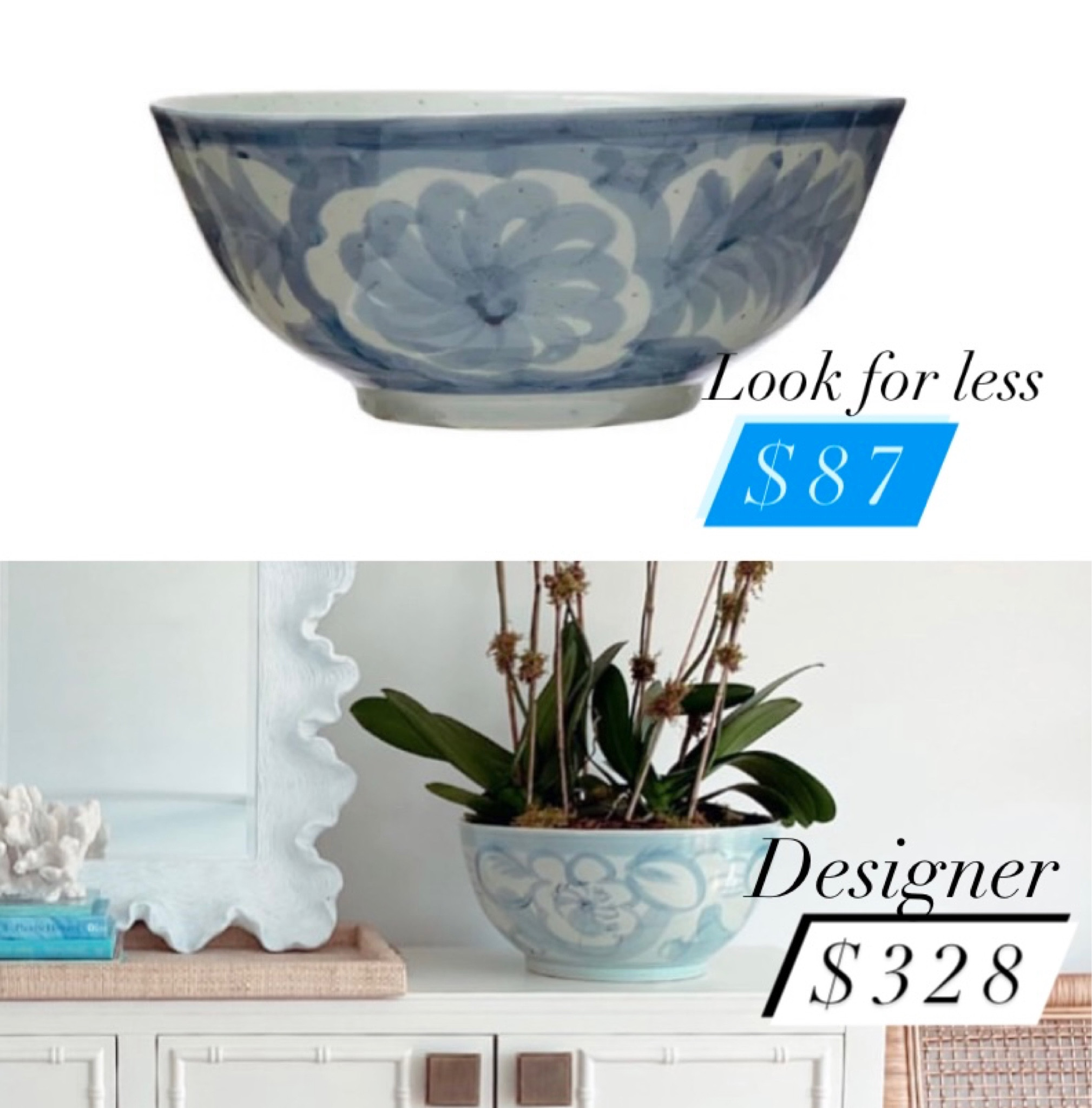 I’ve been waiting for this designer look for less to come back in stock . It’s so good ! I have both and they look very similar just vary a bit in size 
