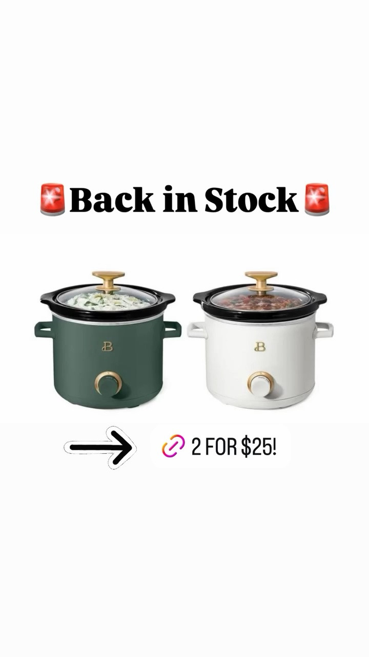 🚨Back in Stock🚨 @Walmart 

Two pack of mini  crockpots. Keep one for your self and gift one, gift both, or use both at home! Perfect for football season dips and homemade apple cider for parties!

#LTKSaleAlert #LTKHome