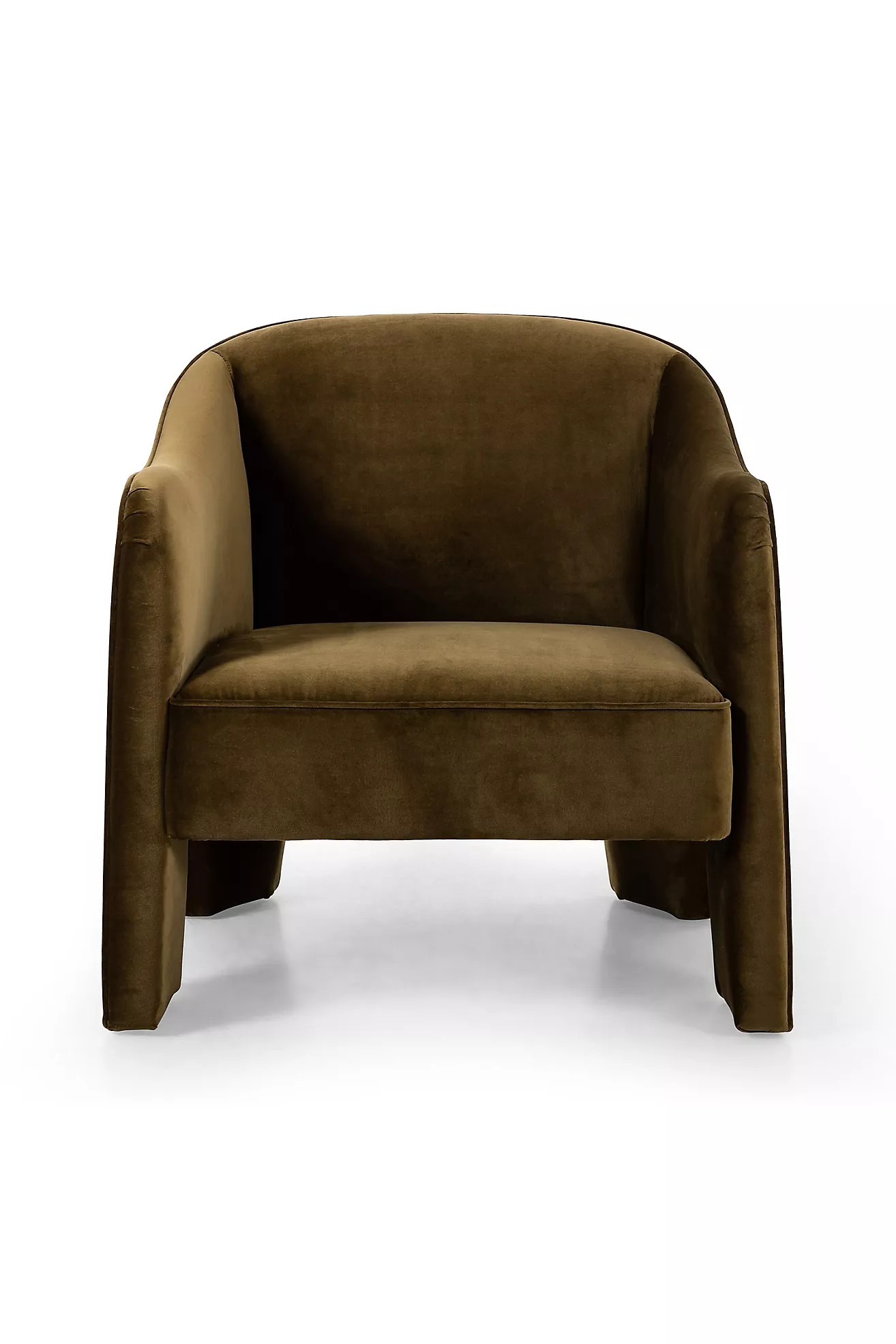 Sully Velvet Accent Barrel Chair | Anthropologie (US)