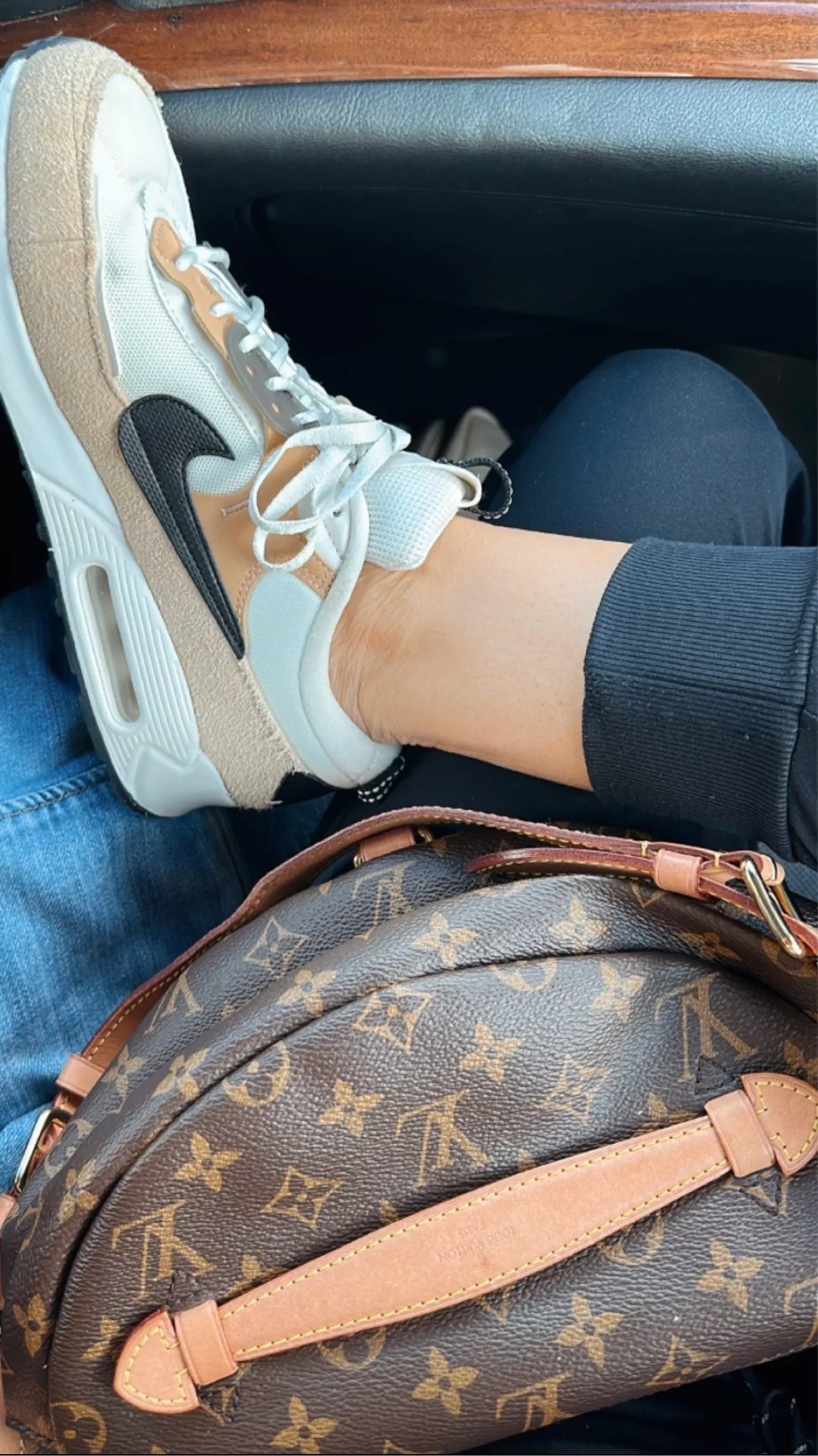 vuitton sneakers outfit