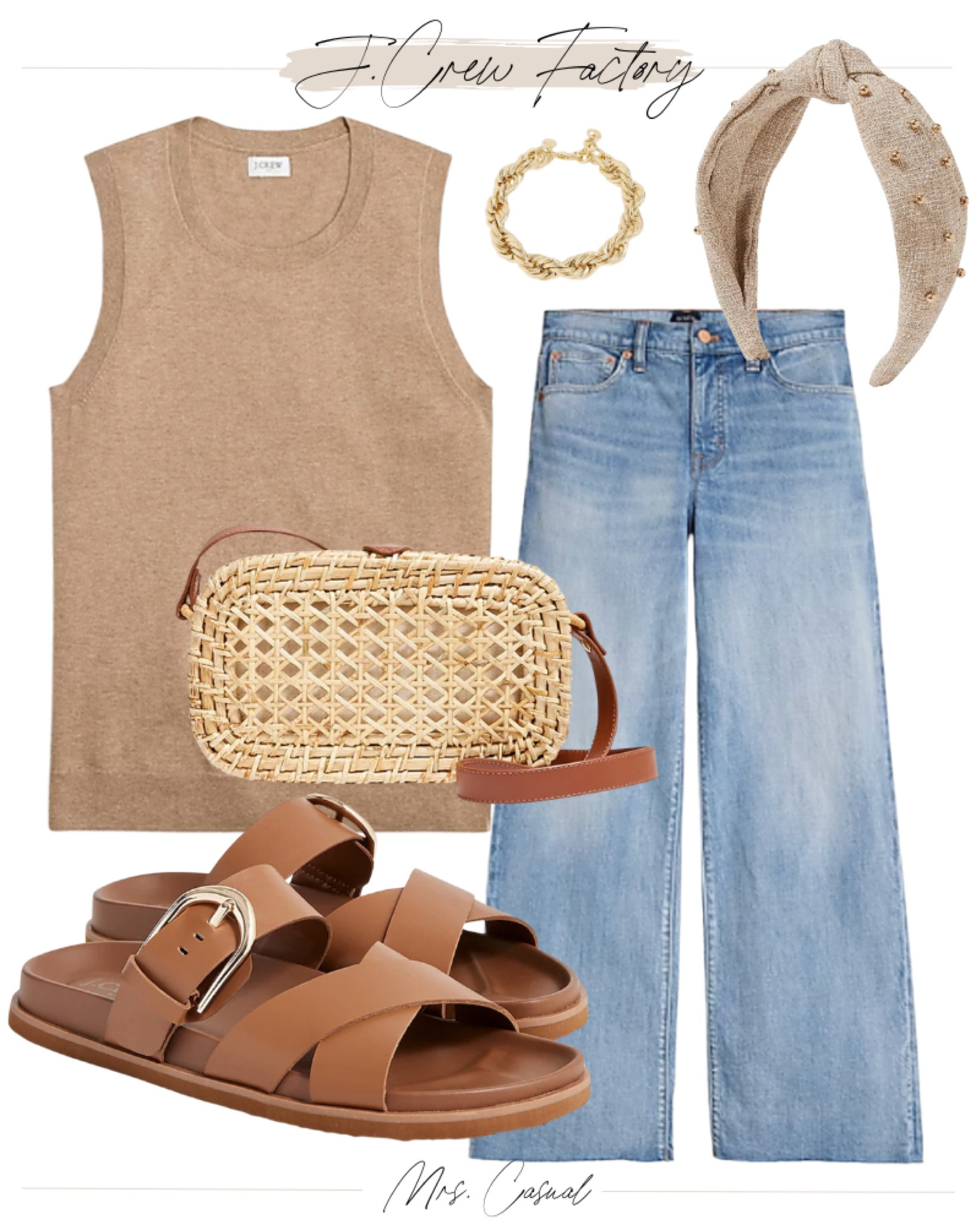 JCrew factory 50% off sale outfit idea! Sweater tank wide leg jeans 

#LTKFindsUnder100 #LTKFindsUnder50 #LTKSaleAlert