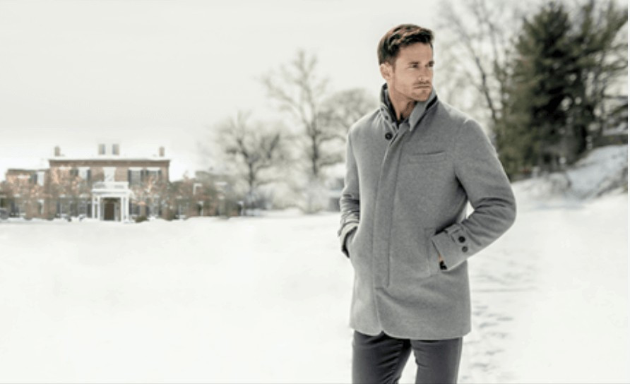 Cashmere Wool Peacoat, Navy | Norwegian Wool