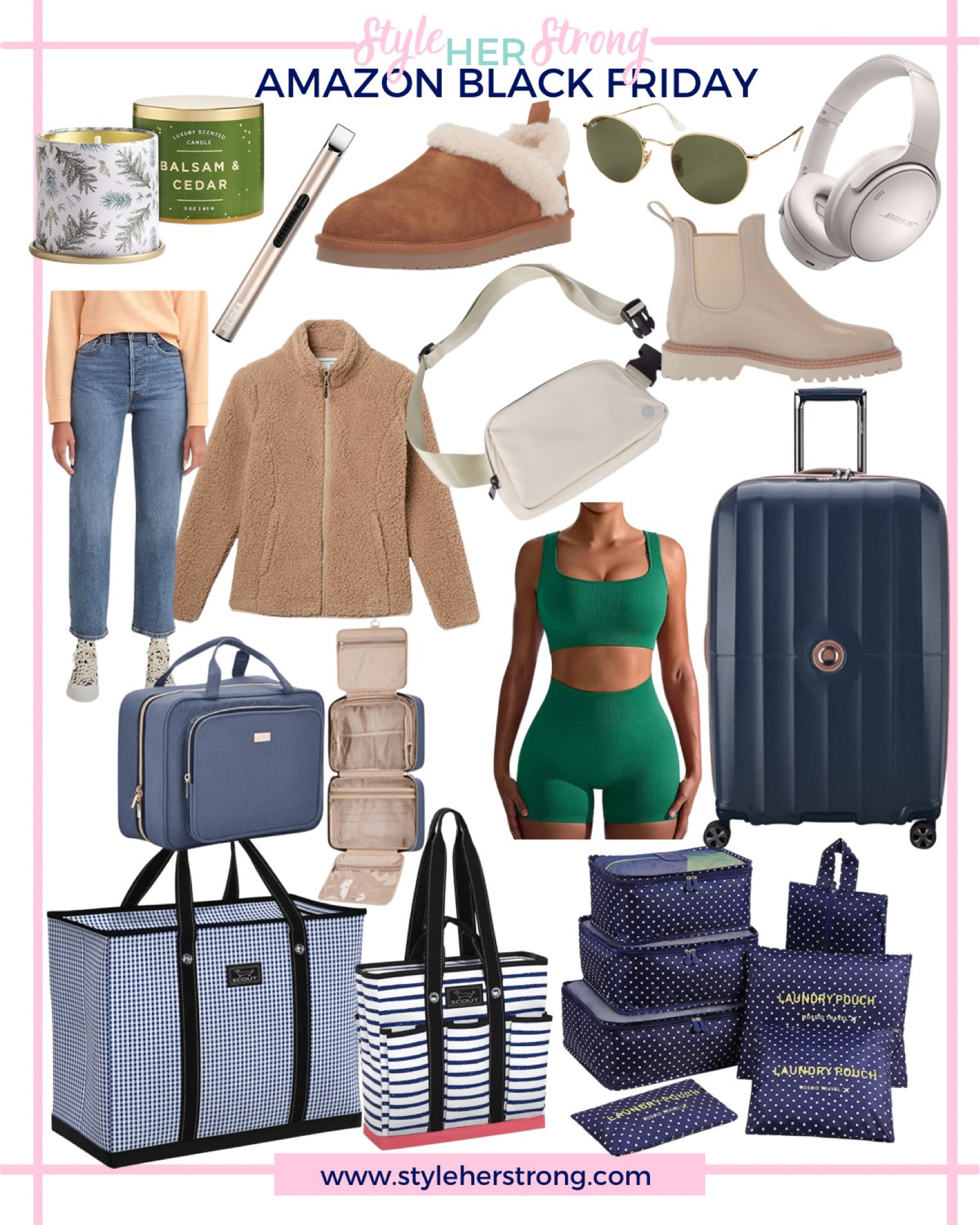 Amazon Black Friday Sales:
Ugg slippers, Levi jeans, fleece jacket, dolce vita rain boots, pecking cubes, suitcase, headphones, travel bags, belt bag, raybans, workout set 

#LTKsalealert #LTKGiftGuide #LTKCyberweek