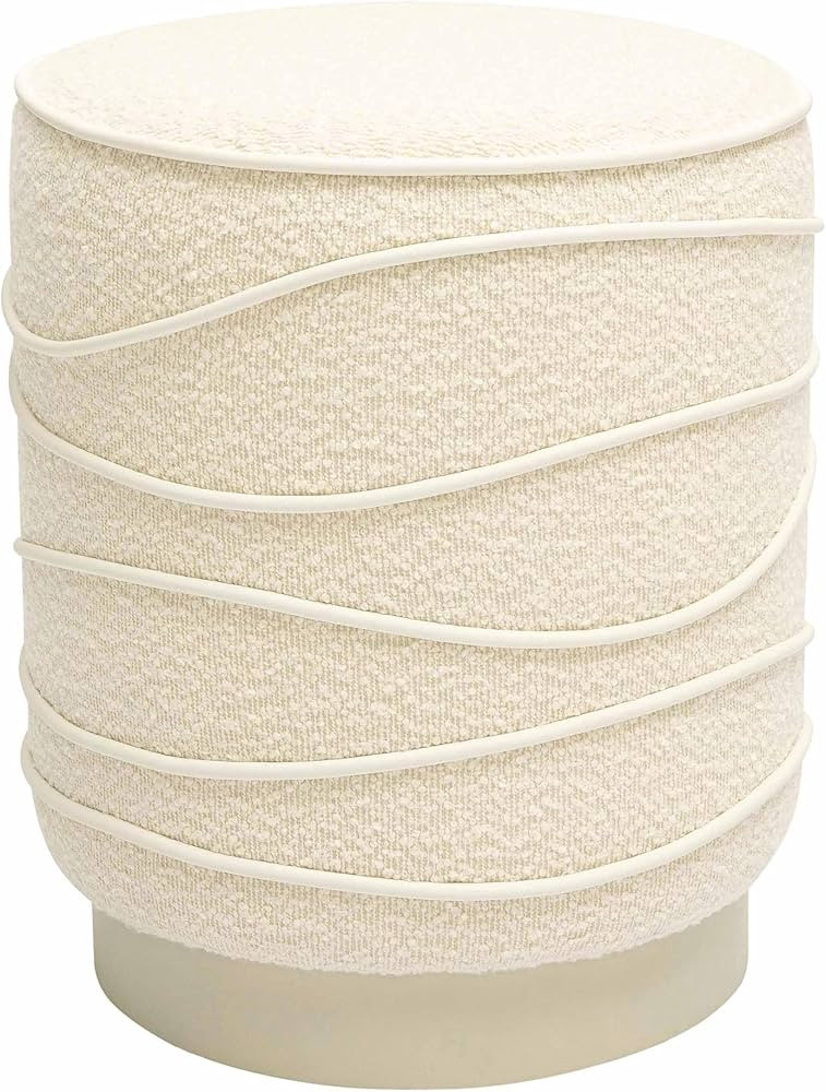 Tov Furniture Nero Cream Boucle Ottoman | Amazon (US)