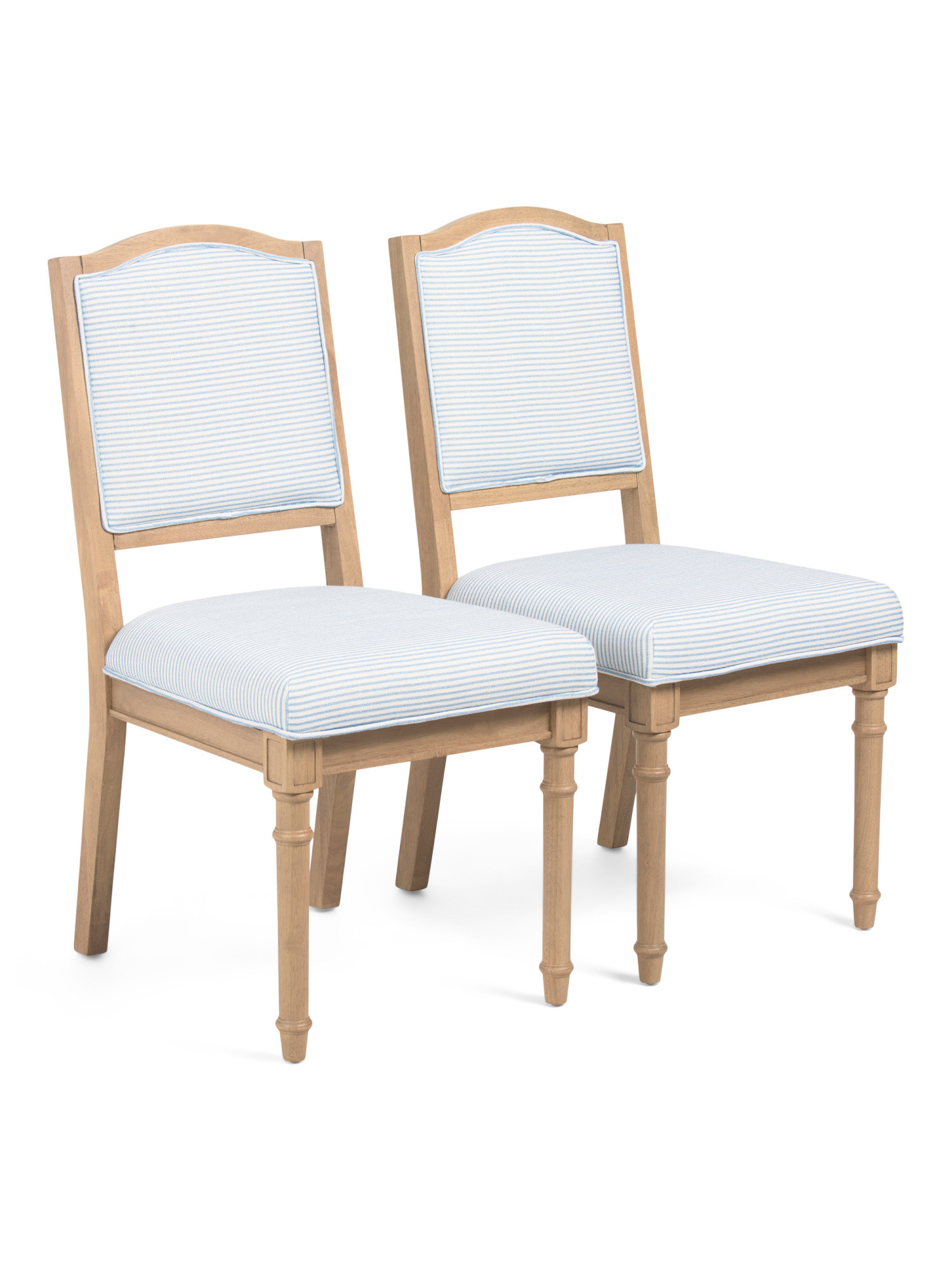 Set Of 2 16x36 Wooden Frame Upholstered Dining Chairs With Turned Legs | Kitchen & Dining Room | ... | Marshalls
