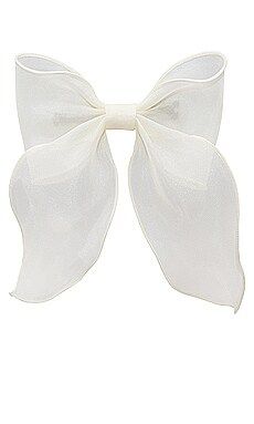 Emi Jay Bow Barrette in Oyster from Revolve.com | Revolve Clothing (Global)