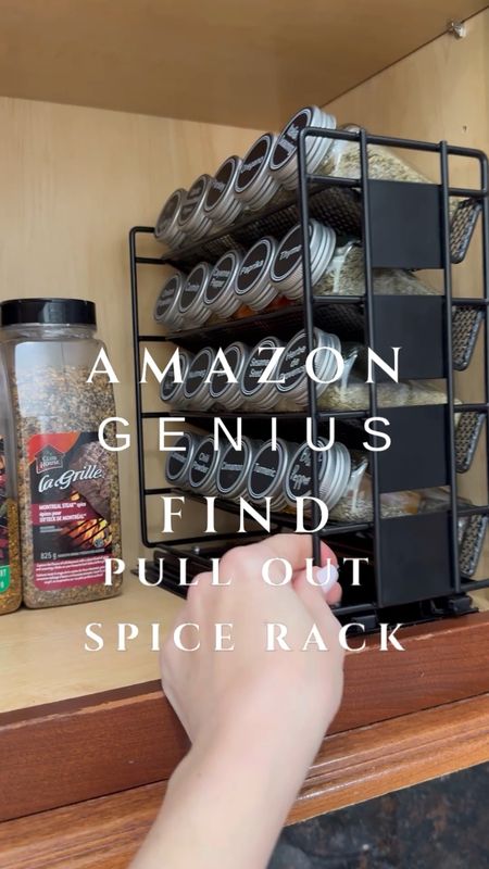 Pullout spice rack! Type ‘spice’ below for links. No more digging in the cabinet for spices. 

Amazon genius find
Amazon home find
Kitchen hack 

#LTKsalealert #LTKhome