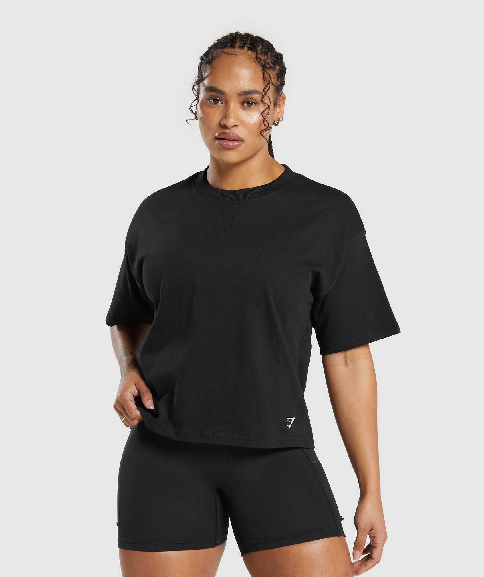 Gymshark Heavyweight Cotton T-Shirt - Black | Gymshark US