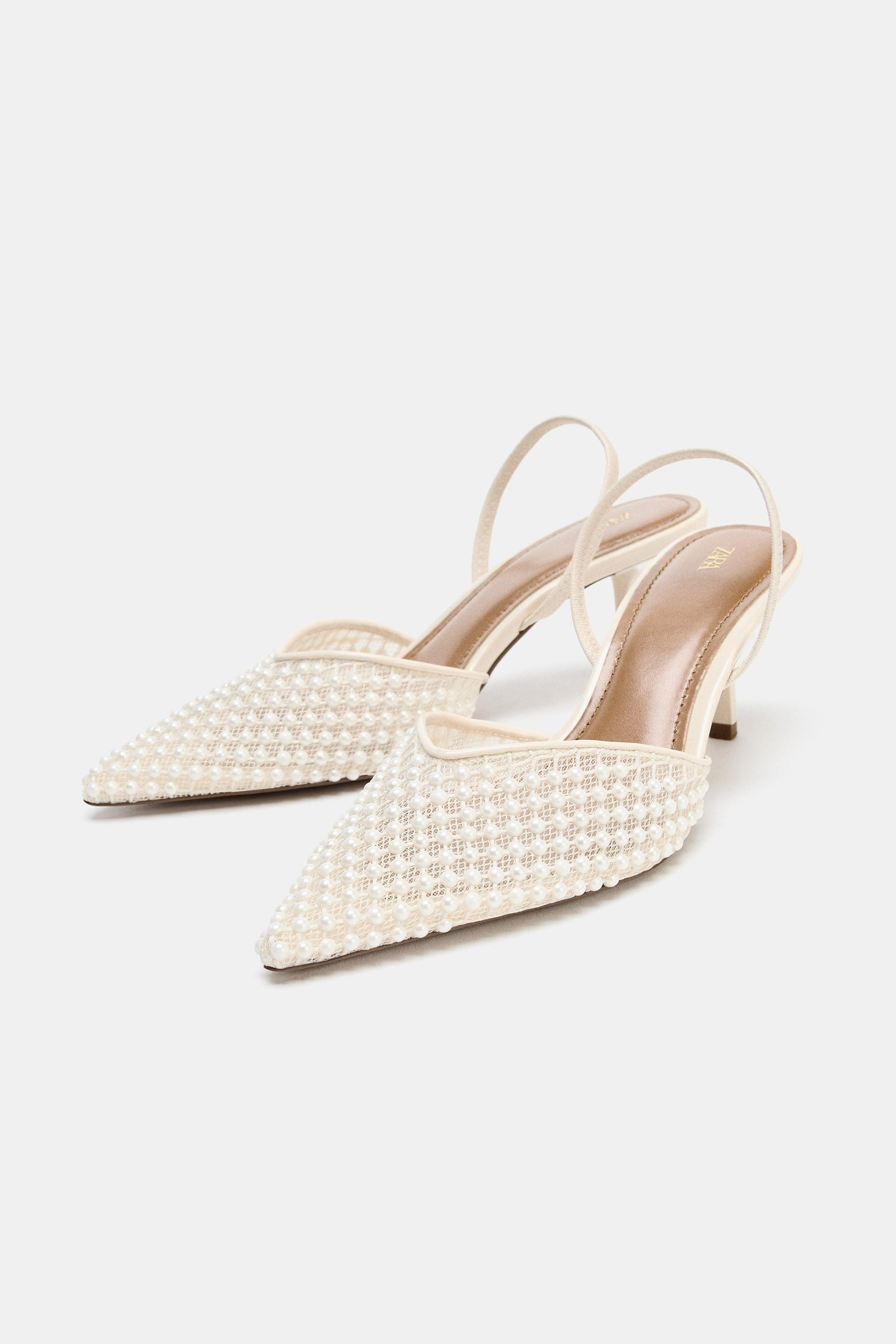 PEARL SLINGBACK SHOES | Zara US