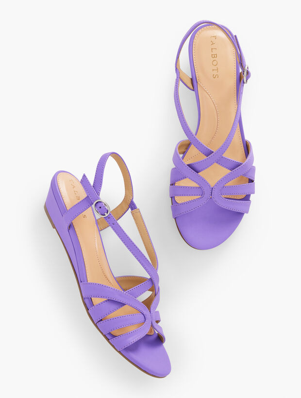 Capri Nappa Wedge Sandals | Talbots