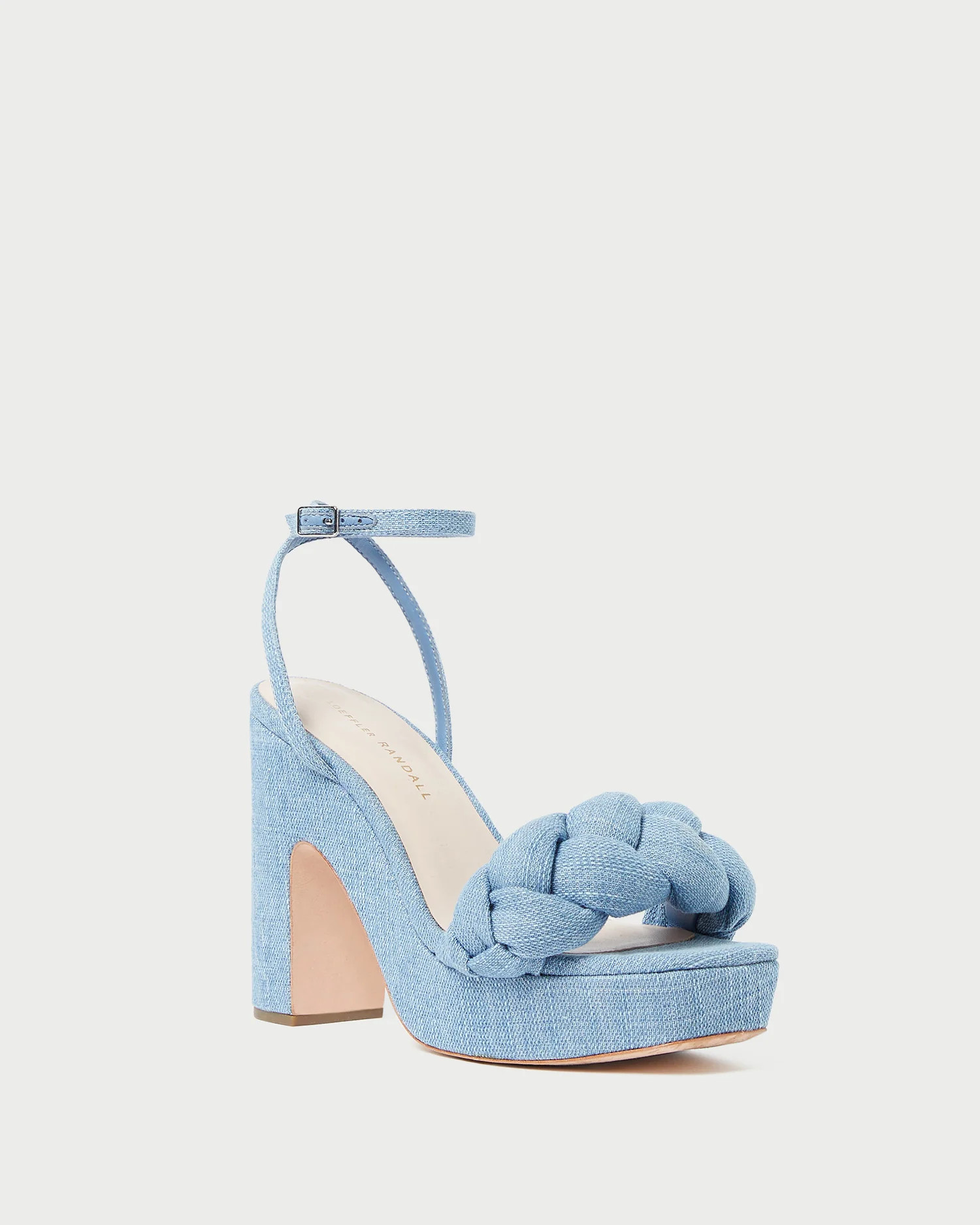 Fae Blue Denim Platform Heel | Loeffler Randall
