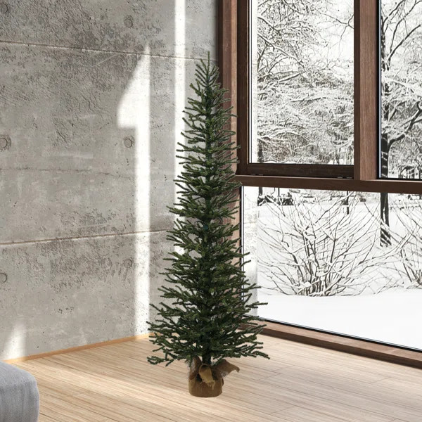Mini 5' Green Pine Artificial Christmas Tree | Wayfair North America