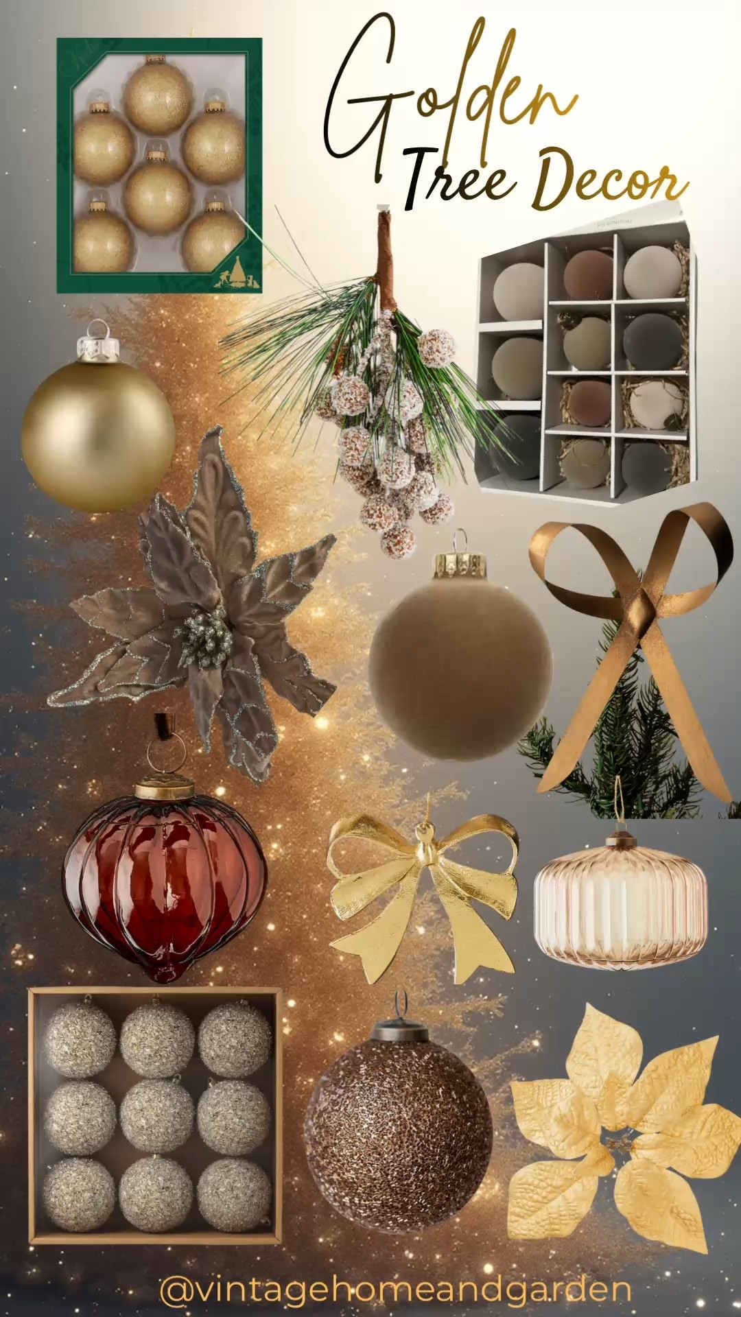 Bring the magic home 🎄✨ These budget-friendly ornaments are small in price but big on holiday charm!
#christmasornaments
#goldornaments
#goldandbrownchristmastree
#sparklingtree

#LTKSeasonal #LTKHoliday #LTKHome
