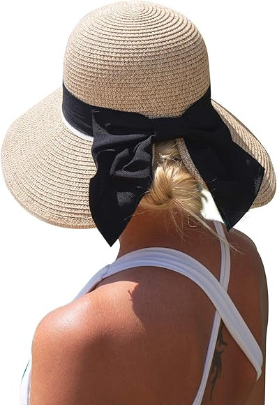 Comhats Ladies Packable Summer Beach Sun Protection Cloche Hats for Women Wide Brim 56-60CM, 8901... | Amazon (CA)