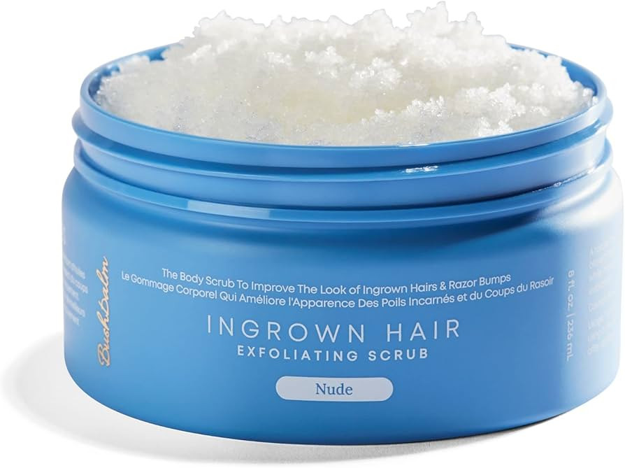 Bushbalm Ingrown Hair Exfoliating Scrub – Pre-Shave Sugar Scrub for Ingrown Hairs, Razor Bumps ... | Amazon (US)