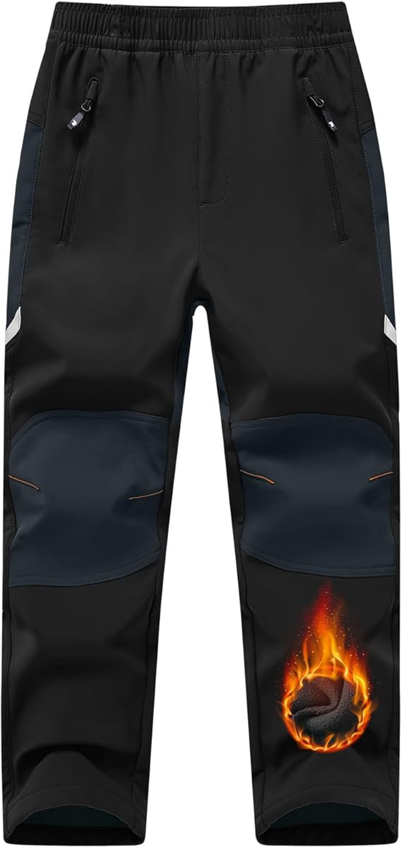 TBMPOY Boys Snow Ski Pants Kids Waterproof Fleece Lined Winter Hiking Snowboard Insulated Warm Pa... | Amazon (US)