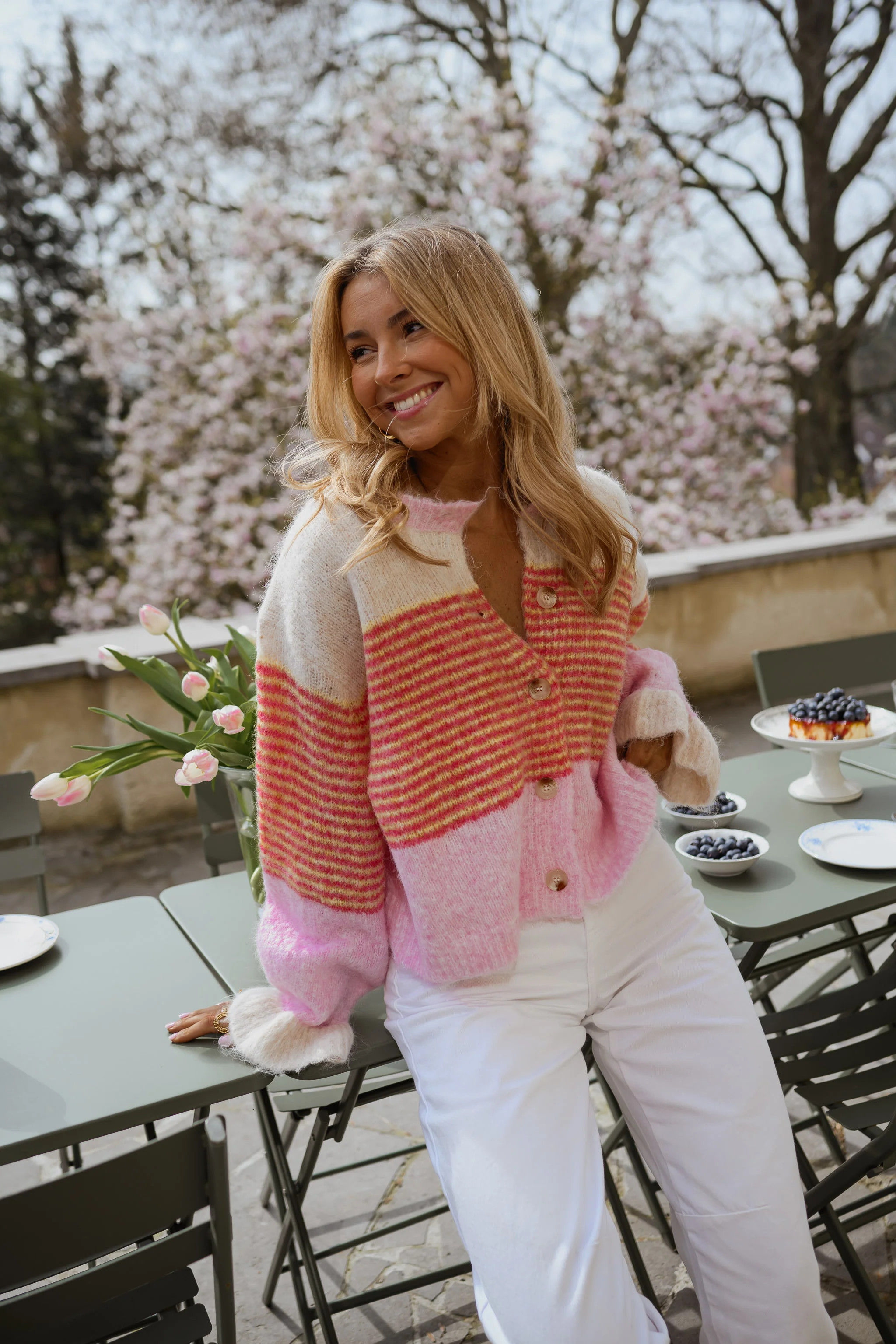 Pink Amren Cardigan | Easy Clothes