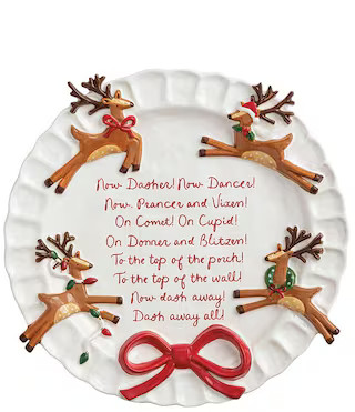 Mud Pie Circa Whimsy Collection Reindeer Plate | Dillard's | Dillard's