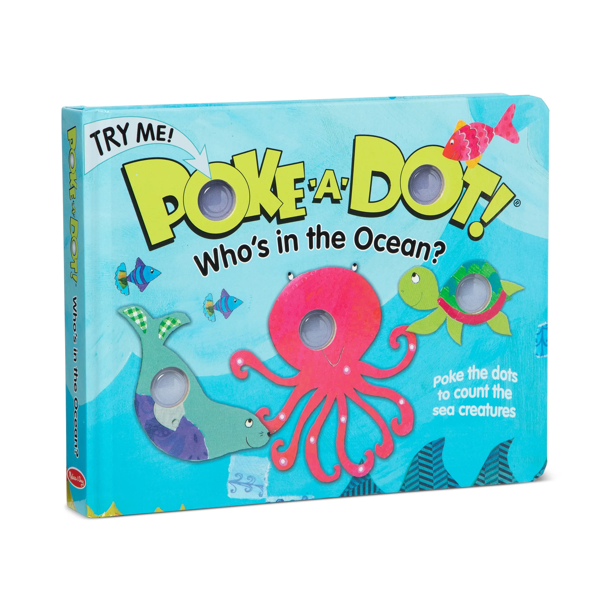 Melissa & Doug Children's Book - Poke-a-Dot: Who’s in the Ocean (Board Book with Buttons to Pop... | Walmart (US)