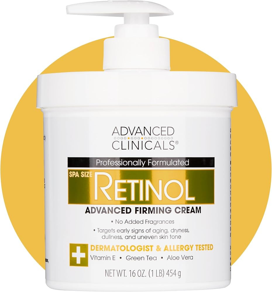 Advanced Clinicals Retinol Body Lotion & Face Moisturizer | Visible Anti Aging Skin Care Retinol ... | Amazon (US)